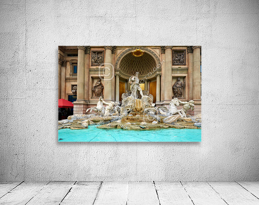 Trevi Fountain on the Strip. Las Vegas Nevada USA Wall Preview