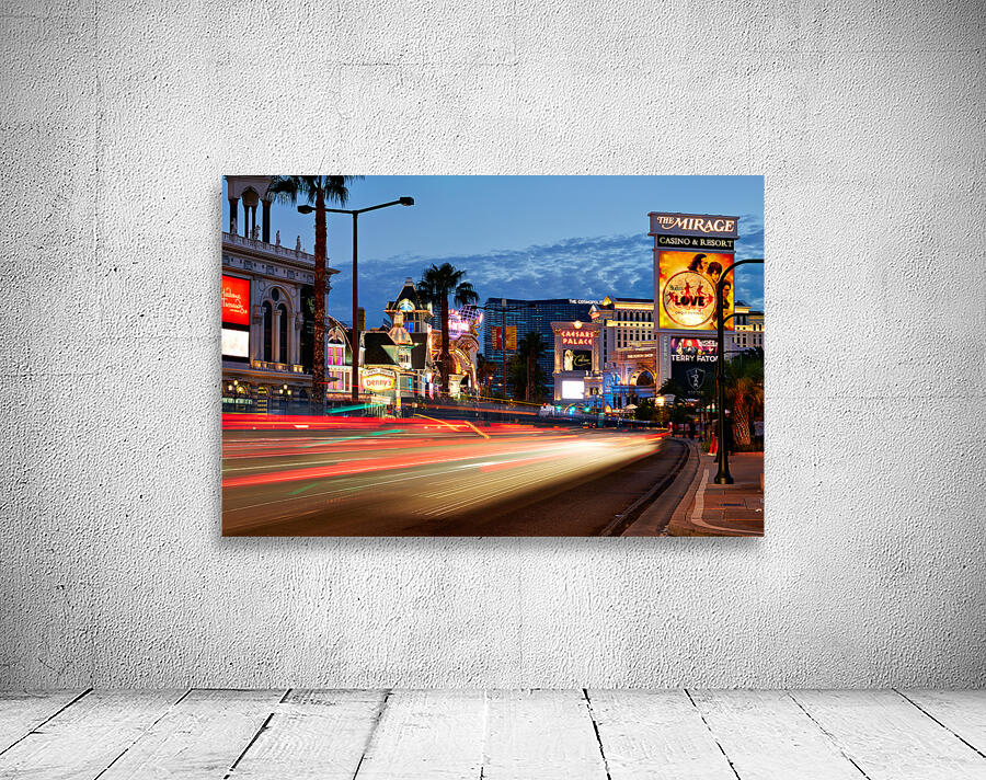 The Strip by Night. Las Vegas Nevada USA Wall Preview