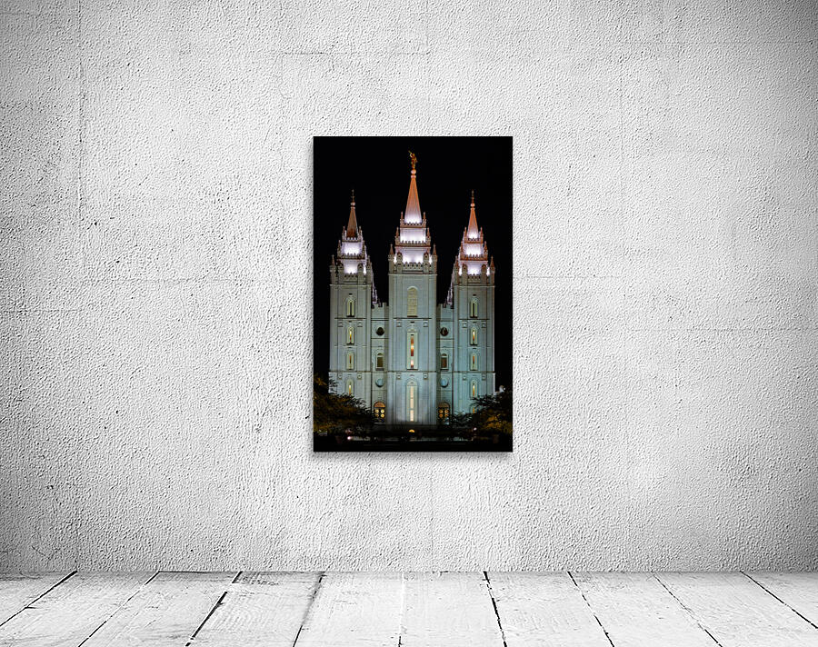 Salt Lake Mormon Temple. Salt Lake City Utah USA Wall Preview