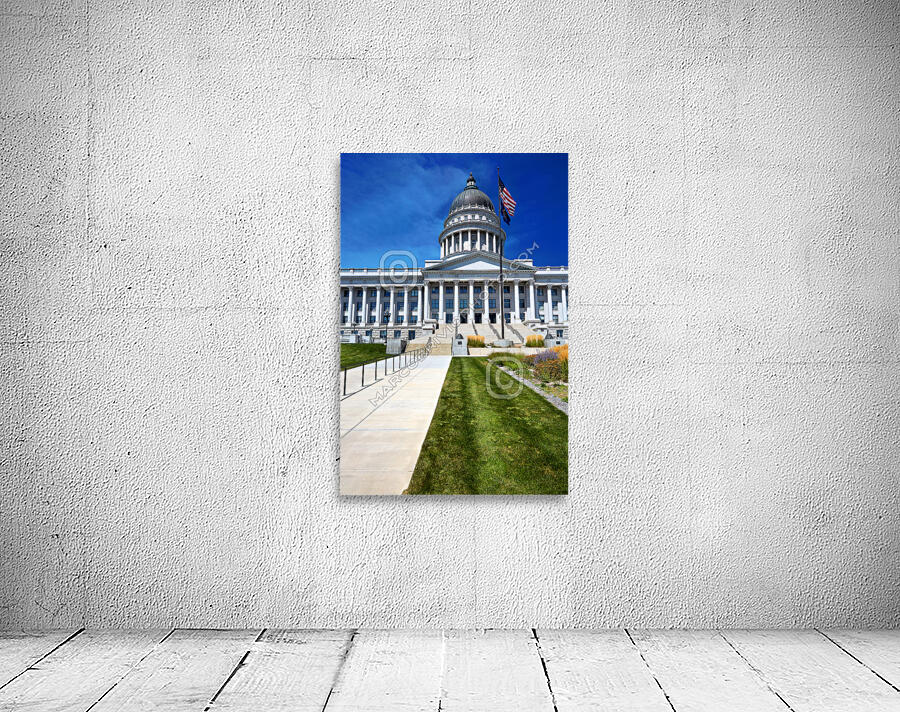 The Utah State Capitol house of government for the U.S. state of Utah. Wall Preview