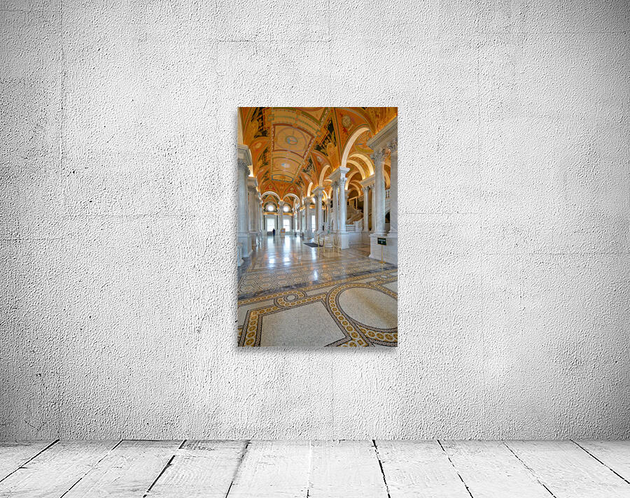 Inside the Library of Congress. Washington D.C. Wall Preview