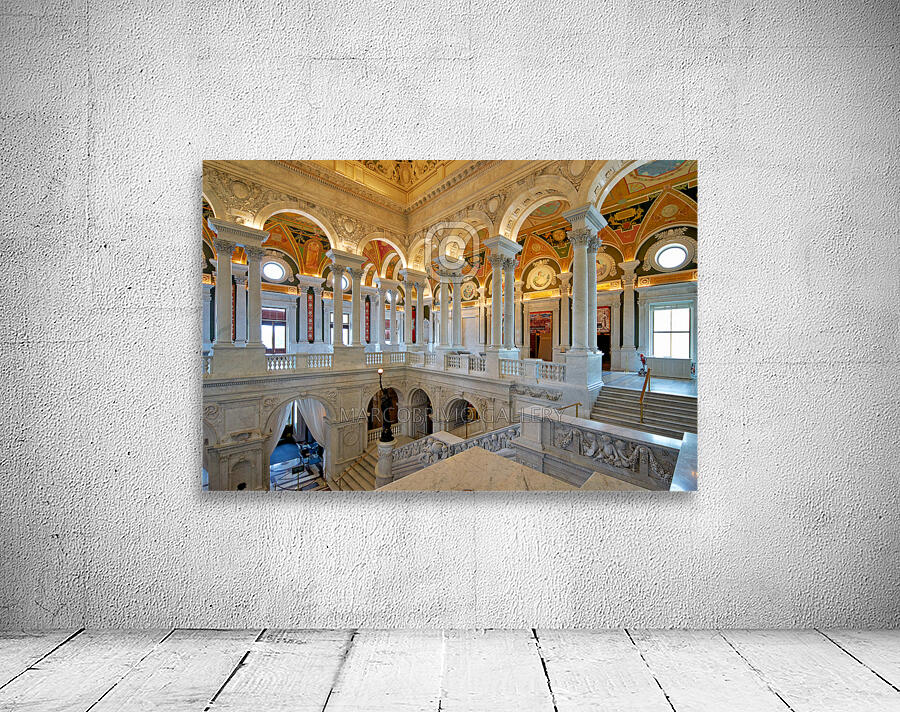 Inside the Library of Congress. Washington D.C. Wall Preview