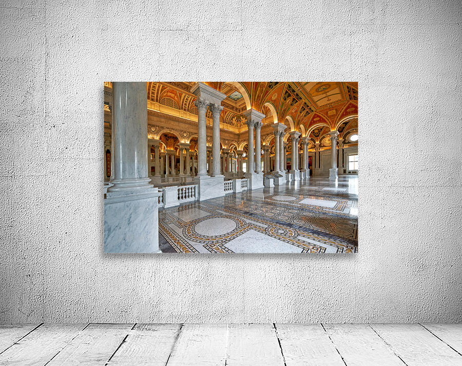 Inside the Library of Congress. Washington D.C. Wall Preview