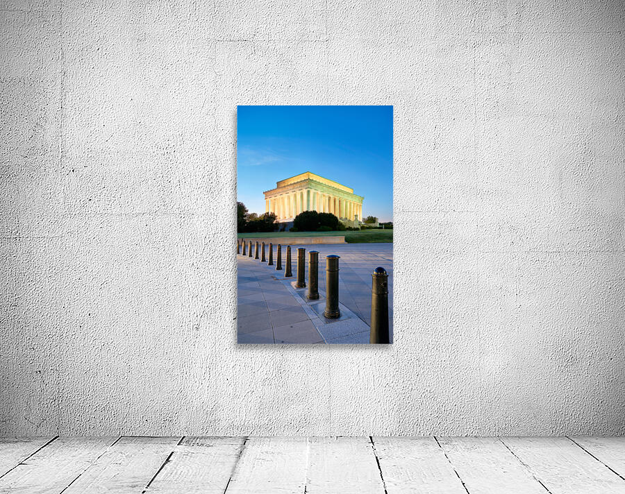 The Lincoln Memorial at sunset. Washington D.C. Wall Preview