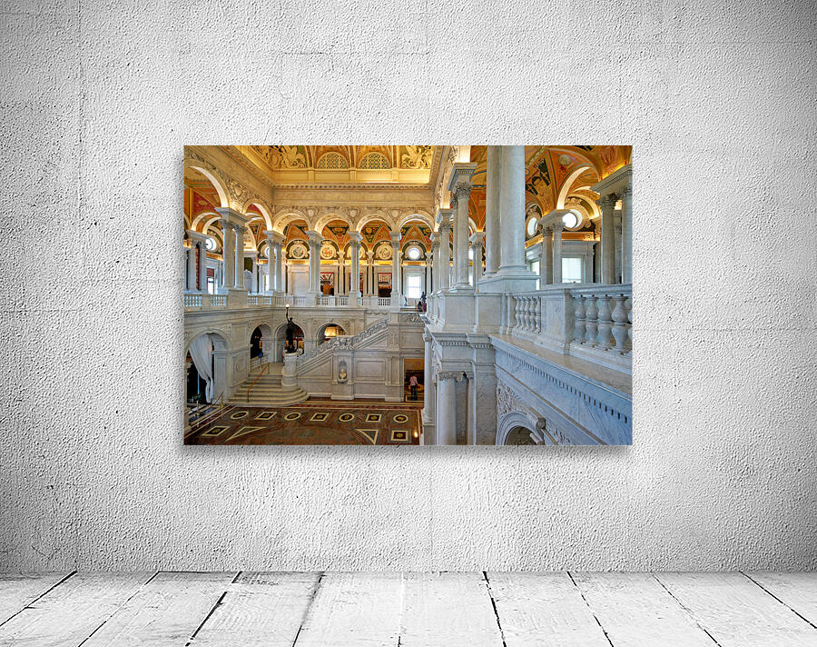 Inside the Library of Congress. Washington D.C. Wall Preview