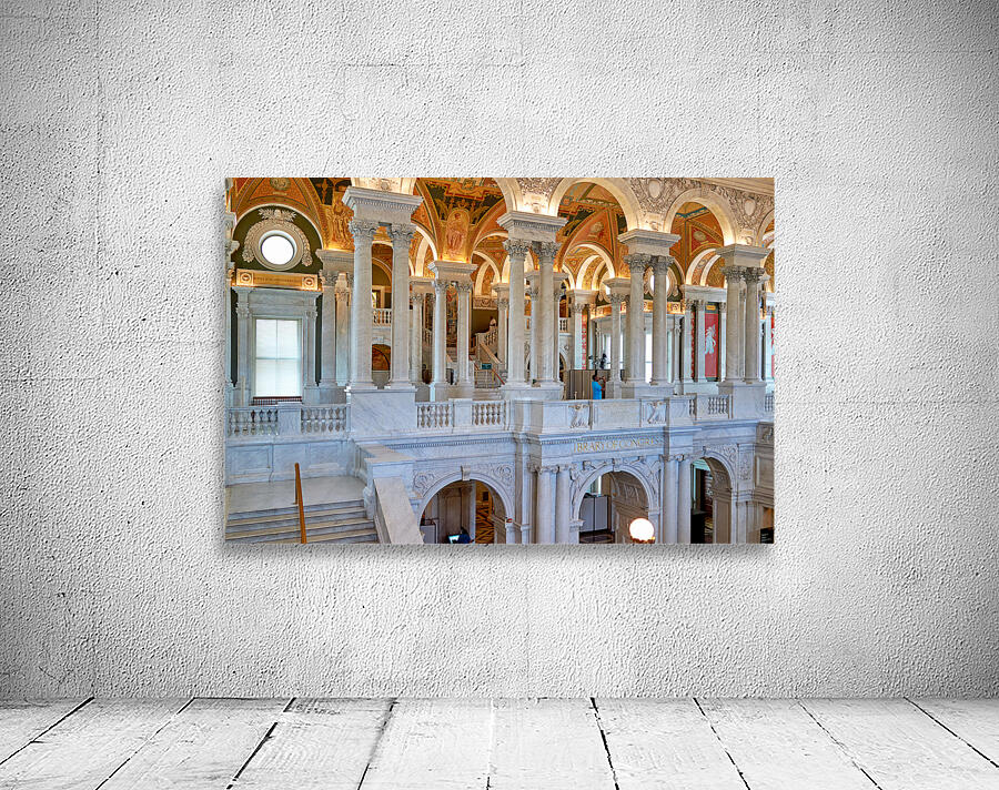 Inside the Library of Congress. Washington D.C. Wall Preview