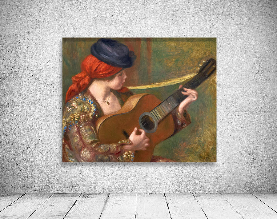 Auguste Renoir - Young Spanish Woman with a Guitar - 1898 Wall Preview