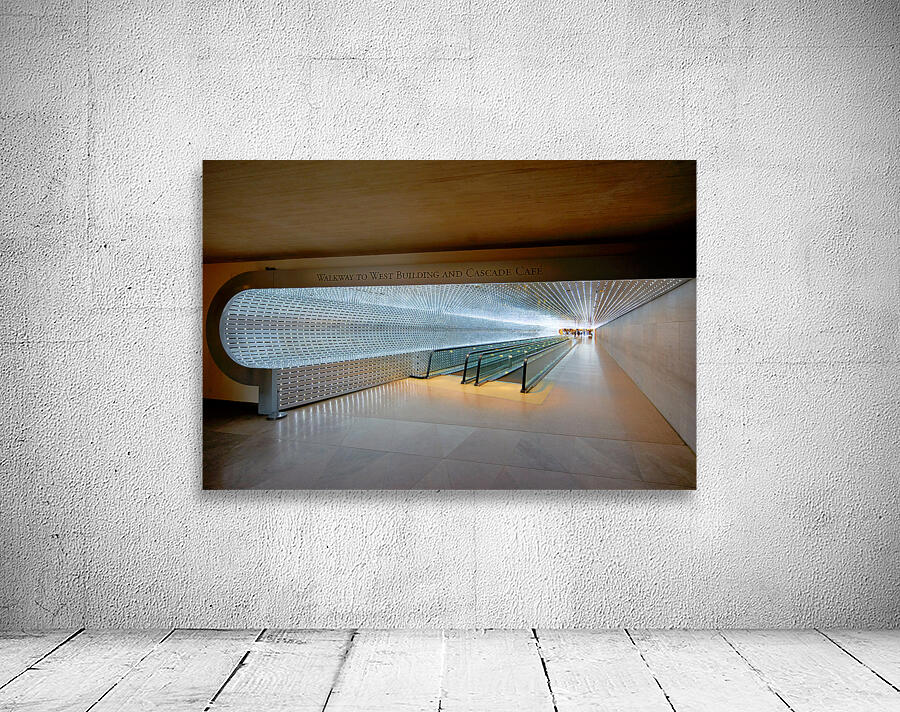 The walkway connecting East and West Buildings of the National Gallery of Art. Washington D.C. Wall Preview