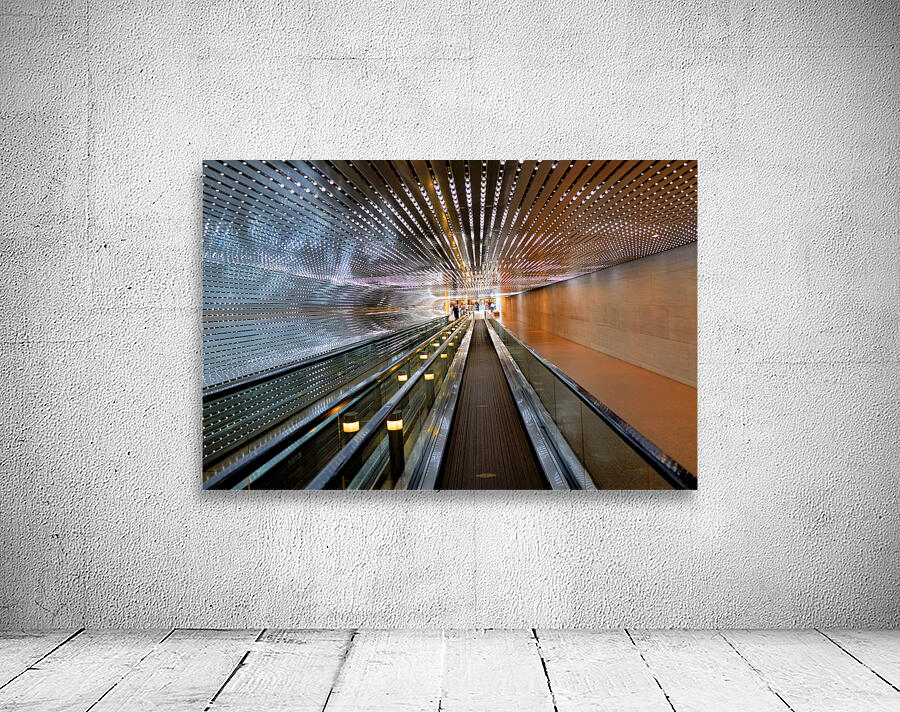 The walkway connecting East and West Buildings of the National Gallery of Art. Washington D.C. Wall Preview