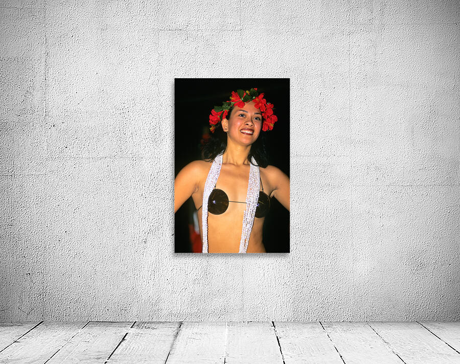 Moai statues at sunset. Easter Island Chile. Wall Preview