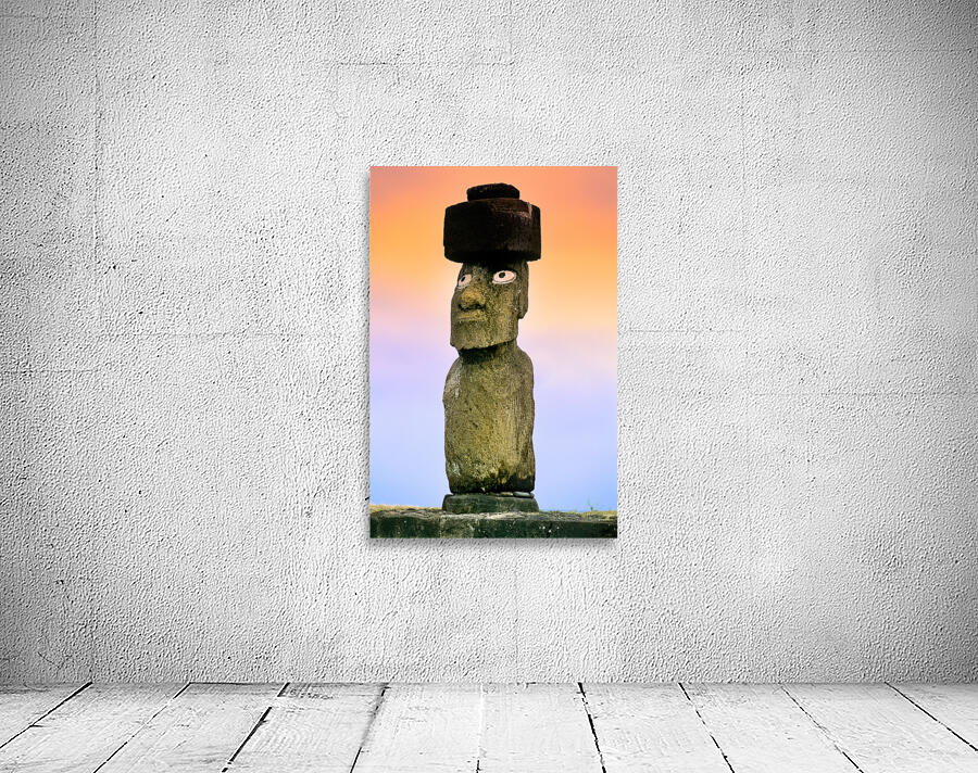 Moai statues at Easter Island Chile. Wall Preview