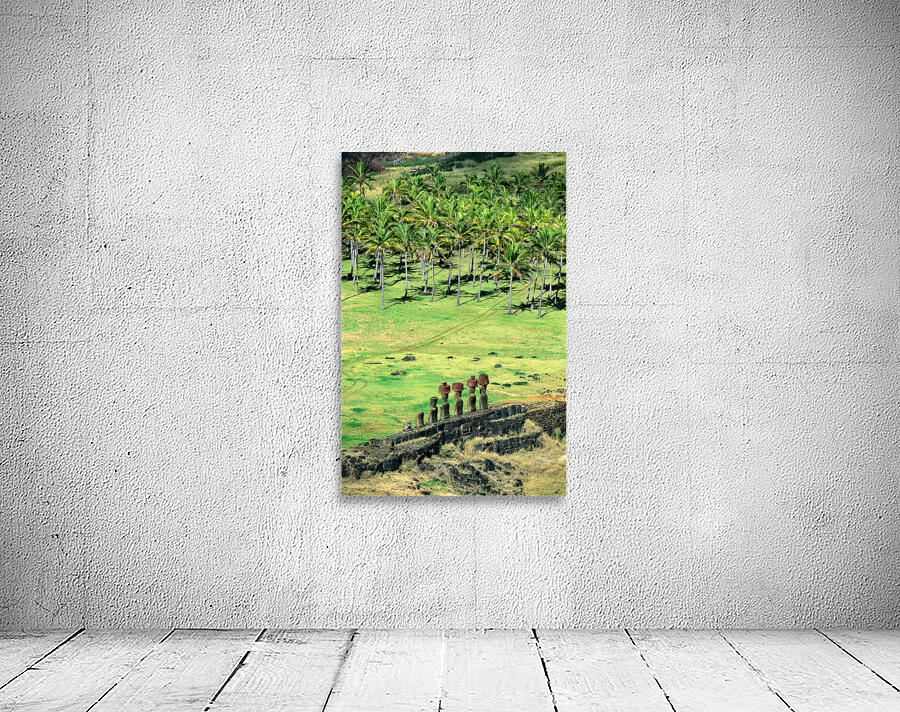 Moai statues at Easter Island Chile. Wall Preview