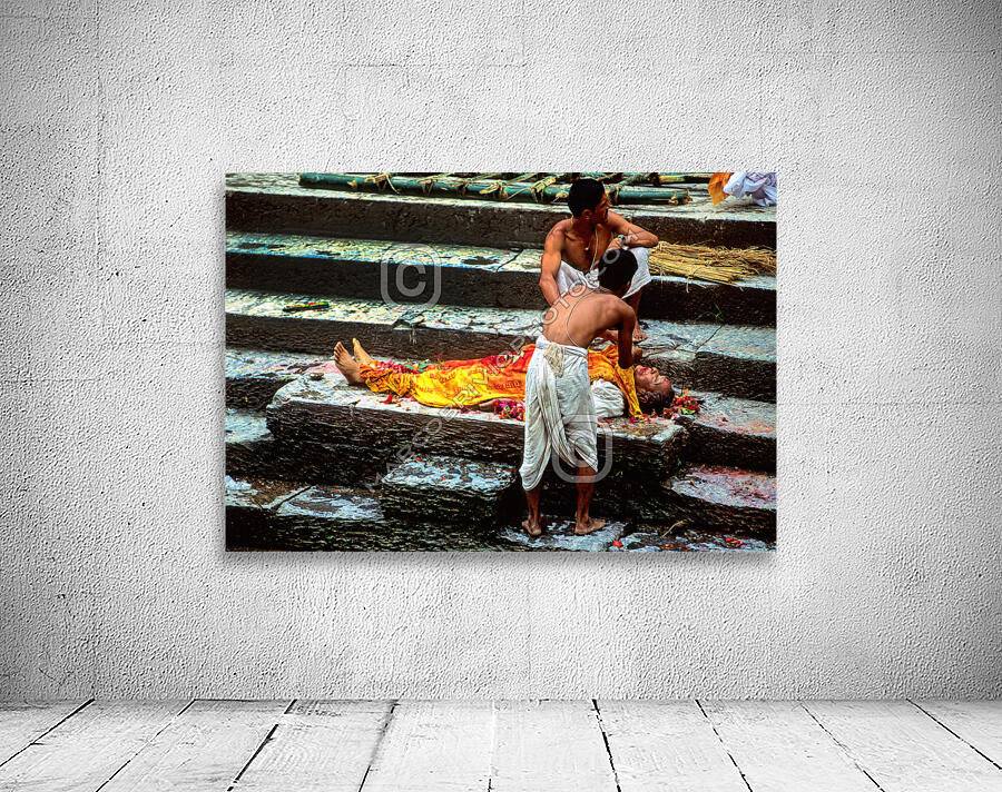 Nepal. Kathmandu. Cremation in Pashupatinath Wall Preview