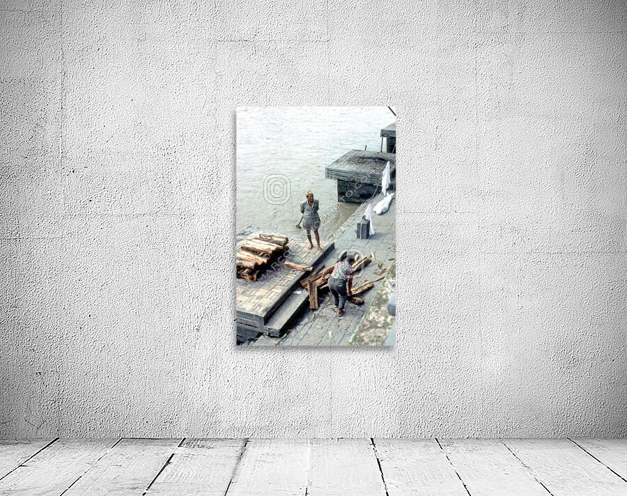 Nepal. Kathmandu. Cremation in Pashupatinath Wall Preview