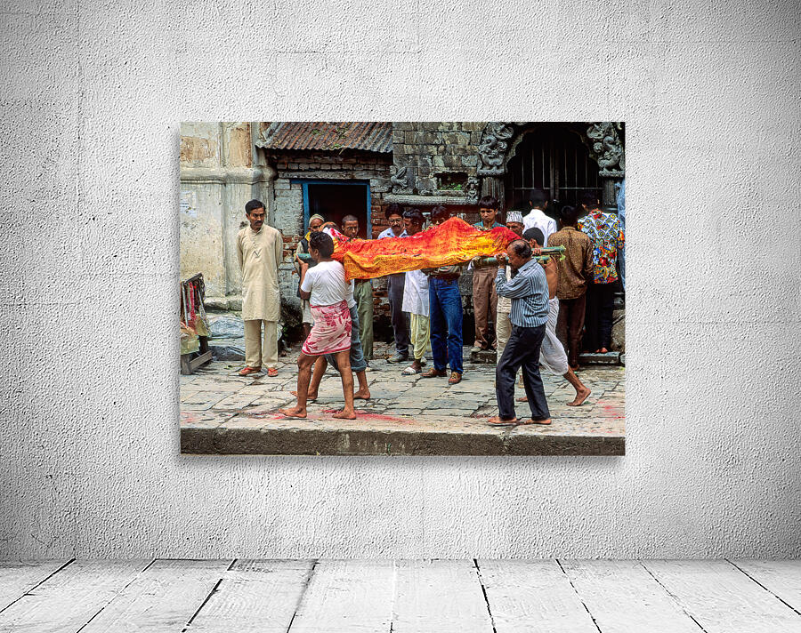 Nepal. Kathmandu. Cremation in Pashupatinath Wall Preview