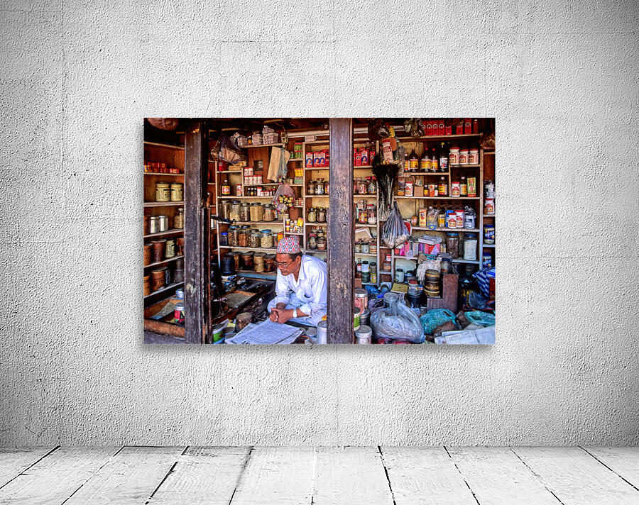 Nepal. Kathmandu. Grocer Wall Preview