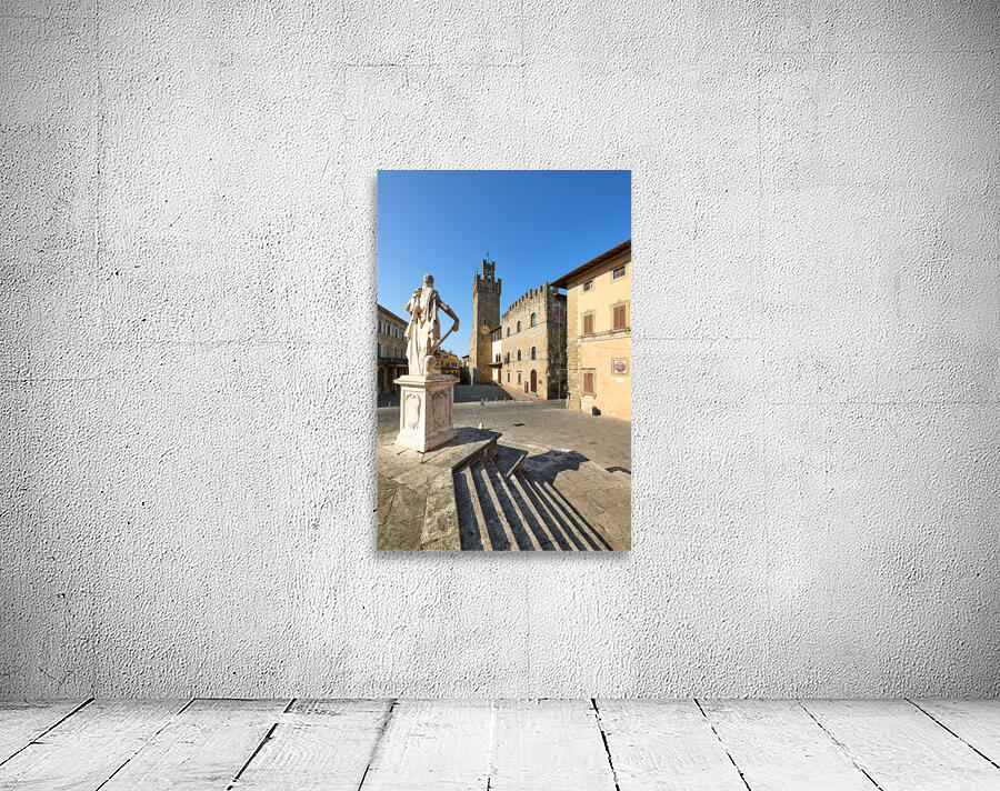 Arezzo Tuscany Italy. Palazzo dei Priori Communal Palace Wall Preview