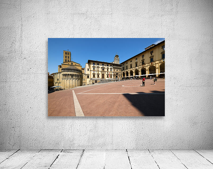 Arezzo Tuscany Italy. Piazza Grande Wall Preview