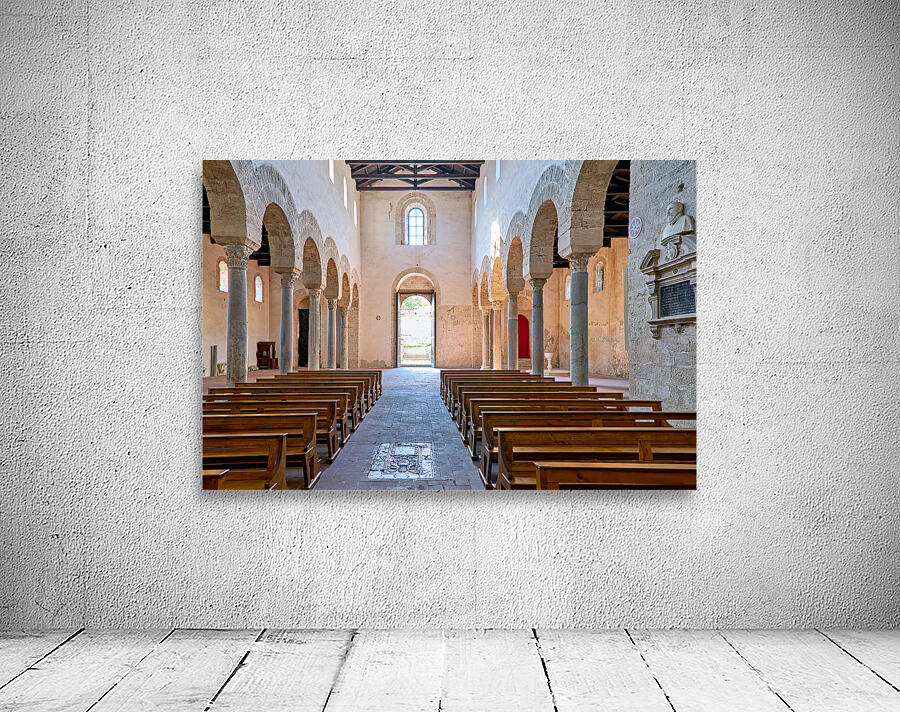 Gerace Calabria Italy. The interior of the Norman Cathedral Wall Preview