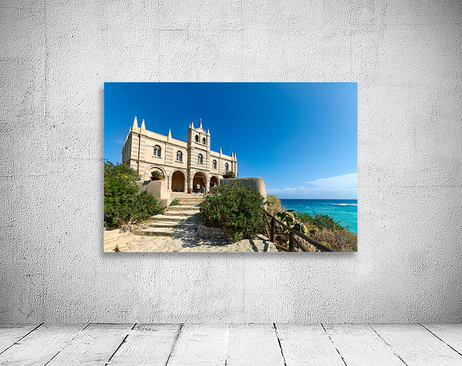 Tropea Calabria Italy. Santa Maria dellIsola Monastery Wall Preview