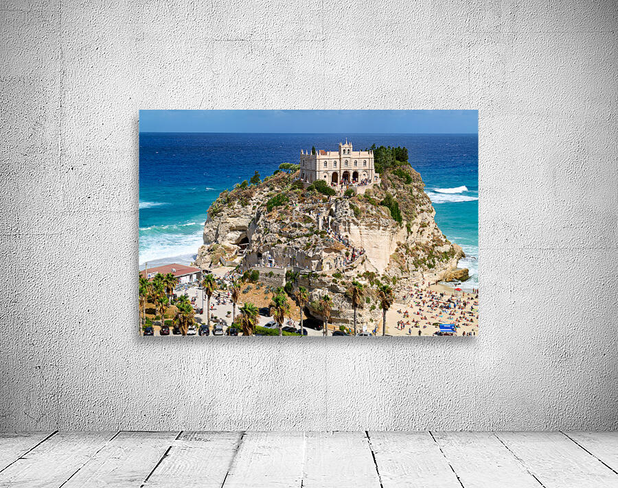 Tropea Calabria Italy. Santa Maria dellIsola Monastery Wall Preview
