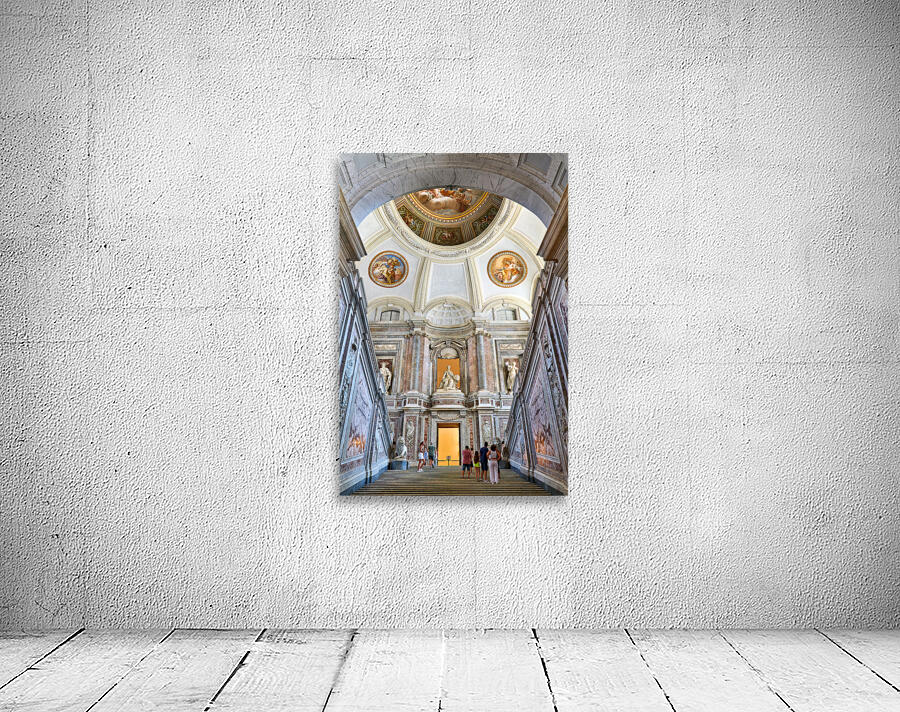 Caserta Campania Italy. The entrance to the Royal Palace and the majestic scalone staircase of honour by Luigi Vanvitelli. Wall Preview