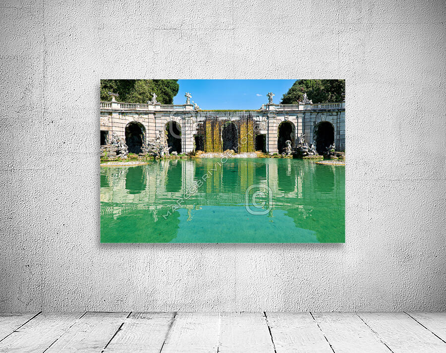 Caserta Campania Italy. The Royal Palace. The fountain of Aeolus Wall Preview
