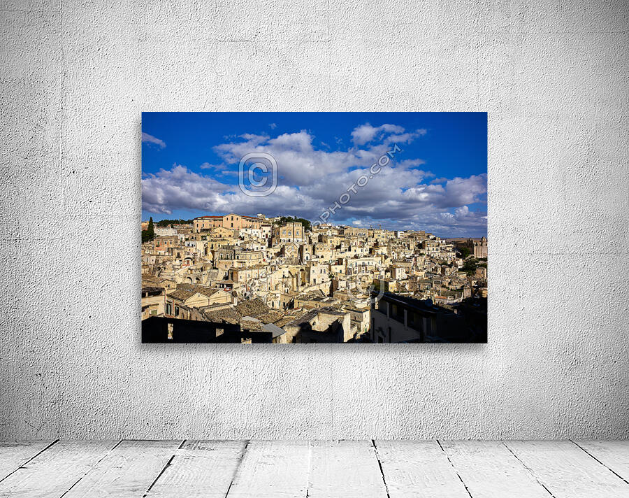 Matera Basilicata Italy. Cityscape. I sassi di Matera Wall Preview