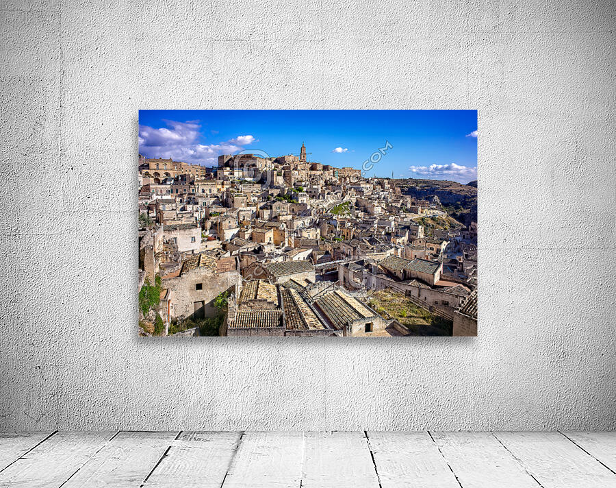 Matera Basilicata Italy. Cityscape. I sassi di Matera Wall Preview