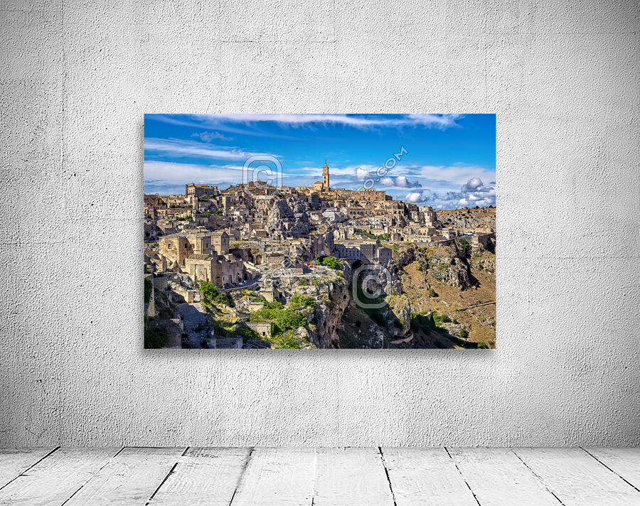 Matera Basilicata Italy. Cityscape. I sassi di Matera Wall Preview