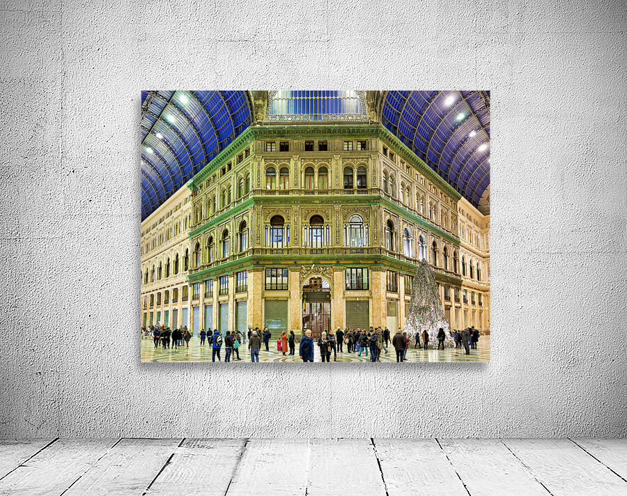 Naples Campania Italy. Galleria Umberto I is a public shopping gallery in Naples Wall Preview