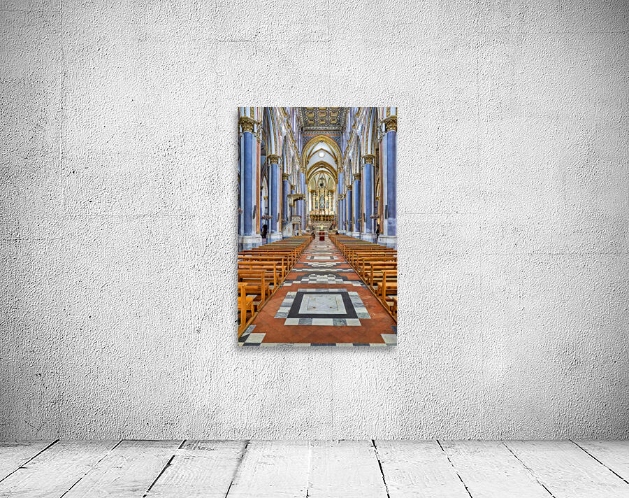 Naples Campania Italy. San Domenico Maggiore is a Gothic Roman Catholic church and monastery. Wall Preview