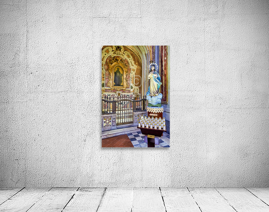 Naples Campania Italy. San Domenico Maggiore is a Gothic Roman Catholic church and monastery. Wall Preview