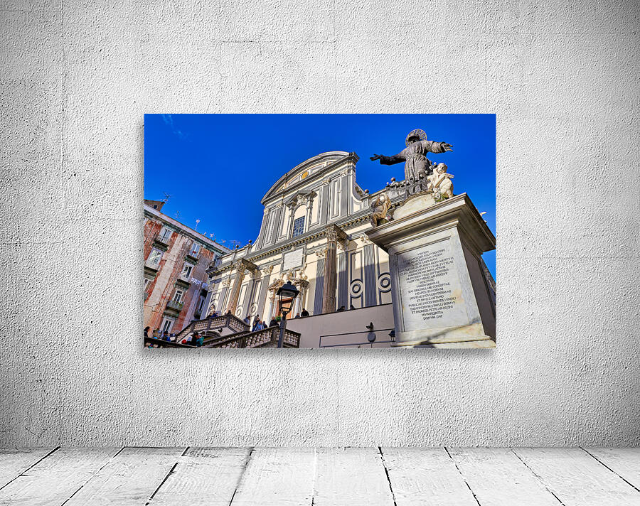 Naples Campania Italy. San Paolo Maggiore is a basilica church in Naples Wall Preview