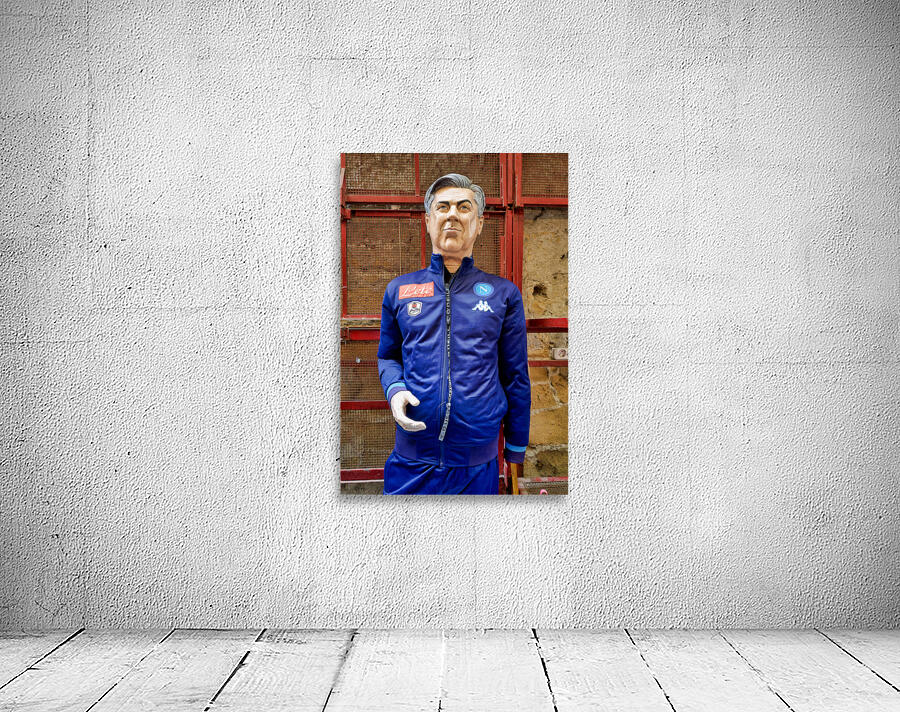 Naples Campania Italy. Statues figurines of the Christmas Nativity Scene in the artisan workshops of Via San Gregorio Armeno Wall Preview