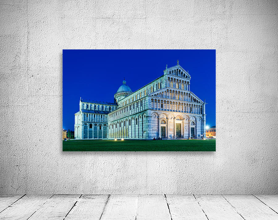 Pisa Tuscany Italy. Piazza dei Miracoli Square of Miracles. The Cathedral at sunset Wall Preview