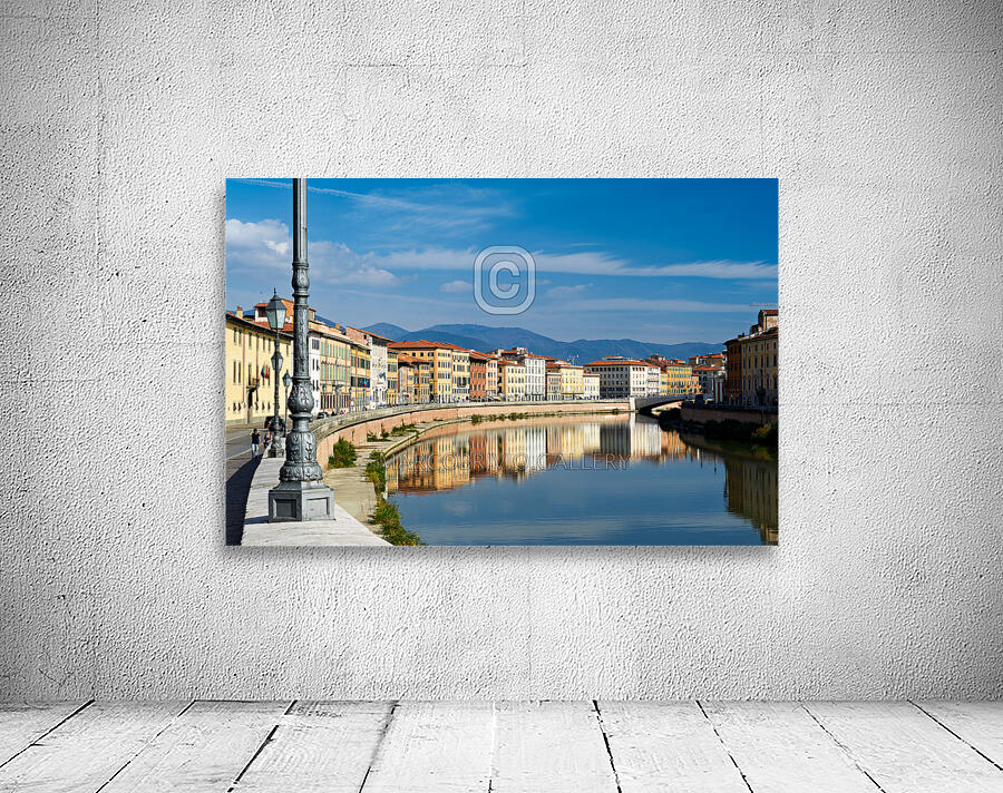 Pisa Tuscany Italy. The Arno river Wall Preview