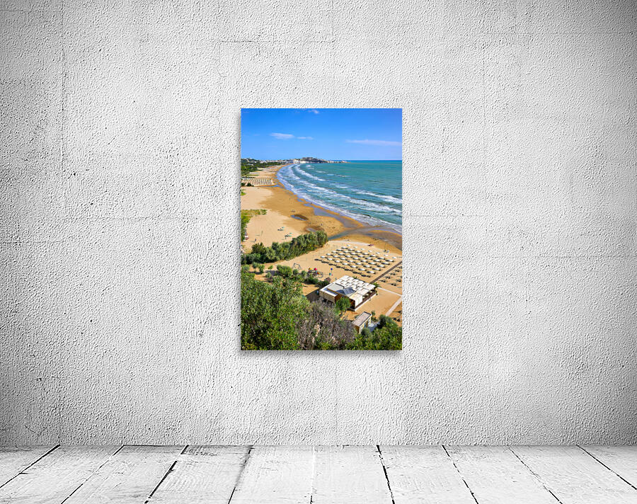 Vieste Gargano. Apulia Puglia Italy. The beach Wall Preview