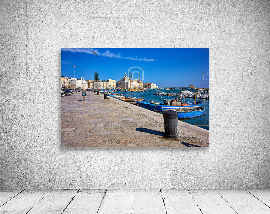 Apulia Puglia Italy. Trani. The seaport Wall Preview