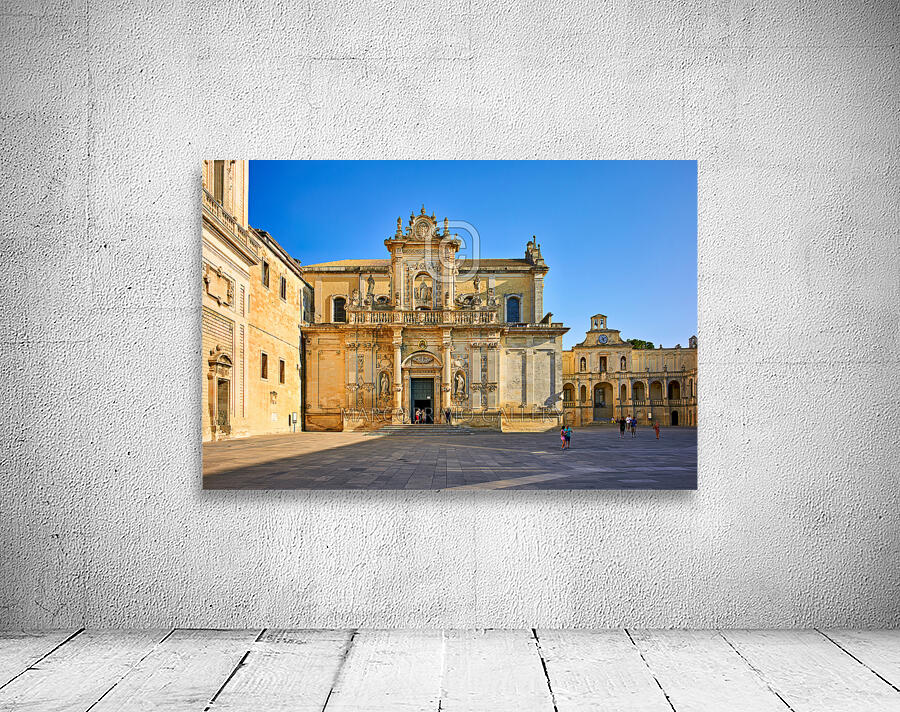 Apulia Puglia Salento Italy. Lecce. Cathedral Maria Santissima Assunta and Saint Orontius Wall Preview