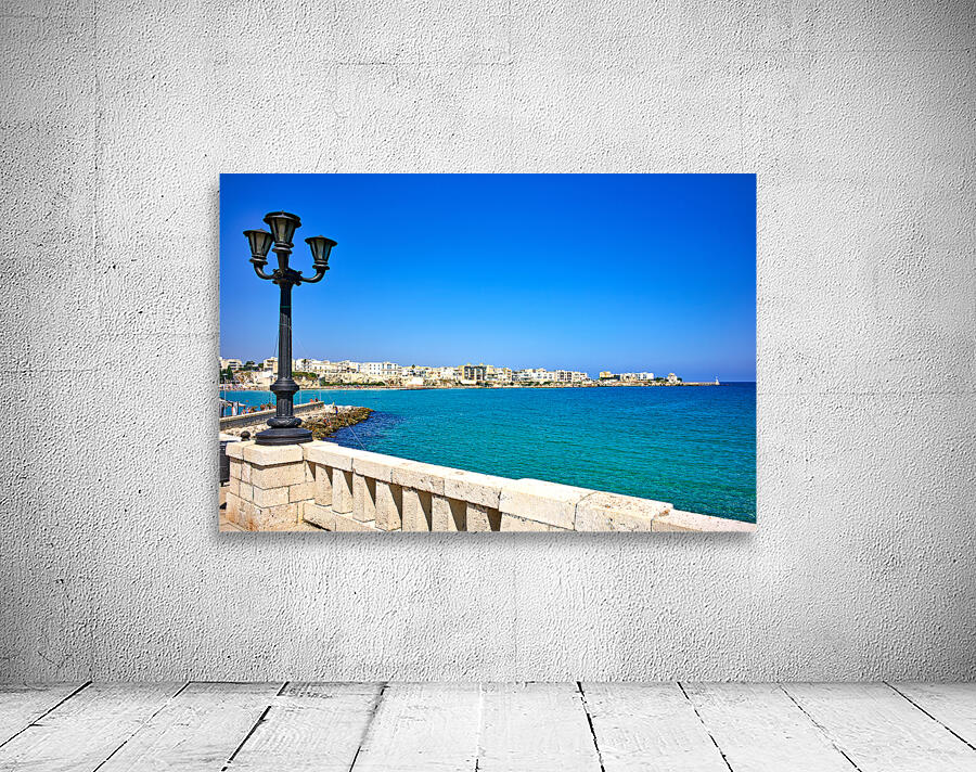 Apulia Puglia Salento. Italy. Otranto. The sea shore Wall Preview