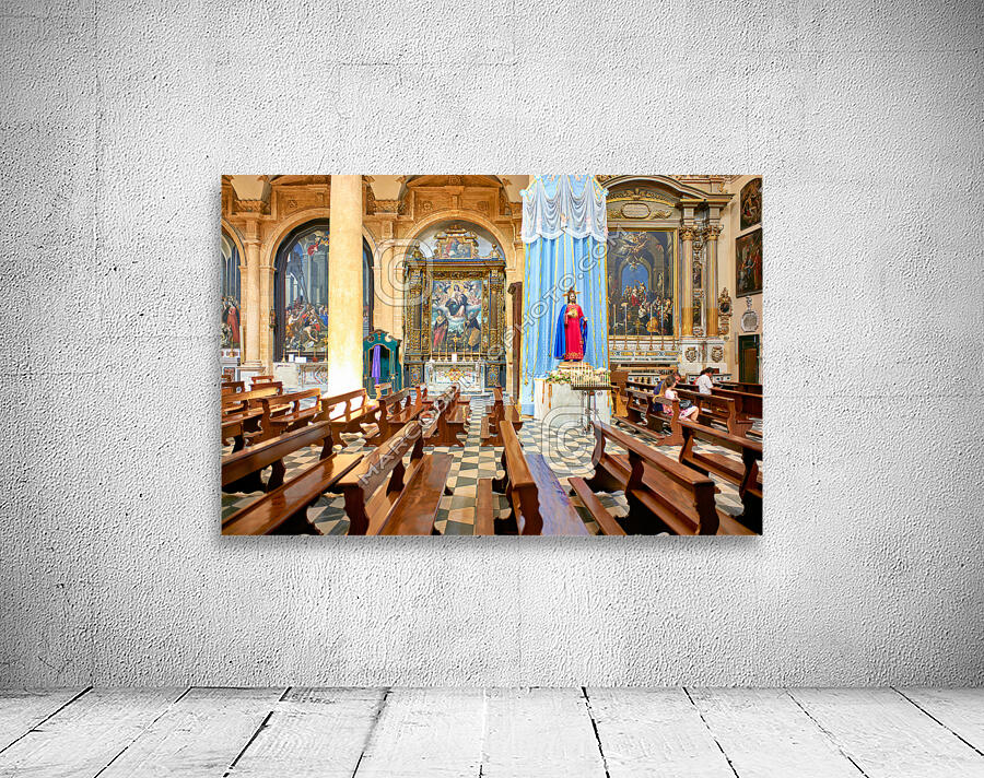 Salento. Apulia Puglia Italy. Gallipoli. The cathedral Wall Preview