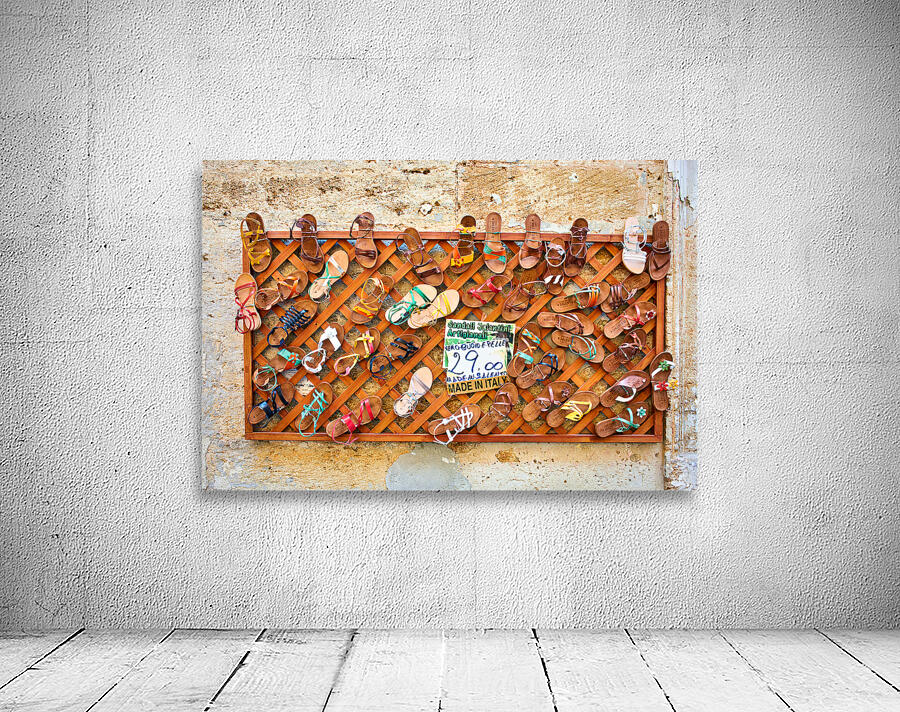 Apulia Puglia Salento Italy. Lecce. Traditional sandals Wall Preview