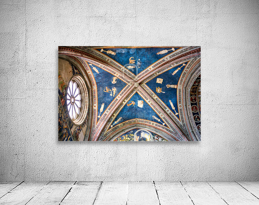 Salento. Apulia Puglia Italy. Galatina. Santa Caterina dAlessandria church. Frescoes by Francesco dArezzo Wall Preview