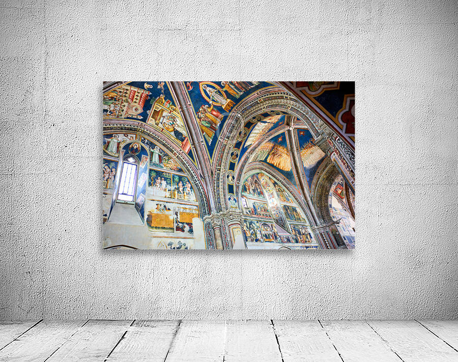 Salento. Apulia Puglia Italy. Galatina. Santa Caterina dAlessandria church. Frescoes by Francesco dArezzo Wall Preview