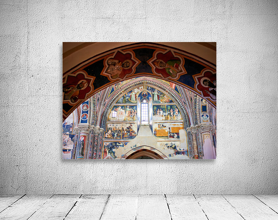 Salento. Apulia Puglia Italy. Galatina. Santa Caterina dAlessandria church. Frescoes by Francesco dArezzo Wall Preview