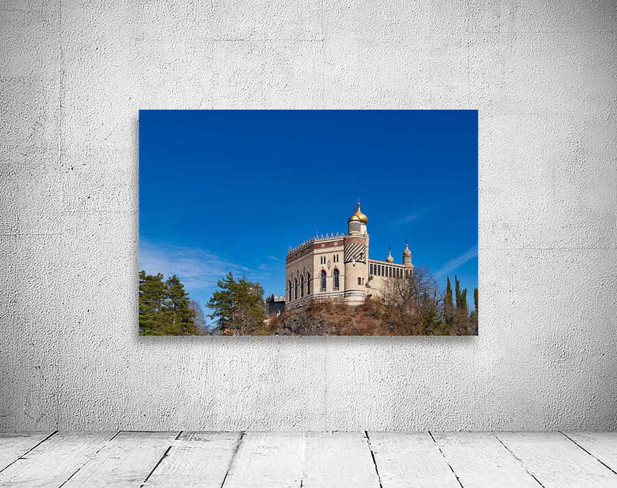 Bologna Italy. Rocchetta Mattei is a fortress located in the northern Apennines Wall Preview