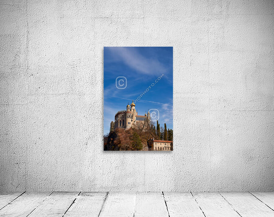 Bologna Italy. Rocchetta Mattei is a fortress located in the northern Apennines Wall Preview