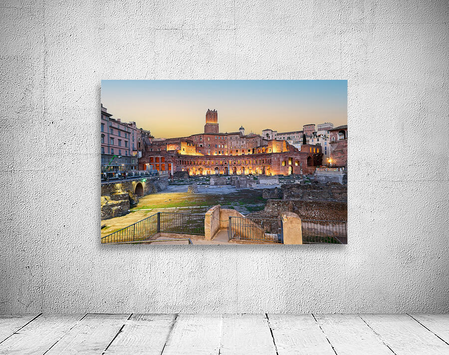 Rome Lazio Italy. Trajans market at Fori Imperiali. Trajans Forum Wall Preview