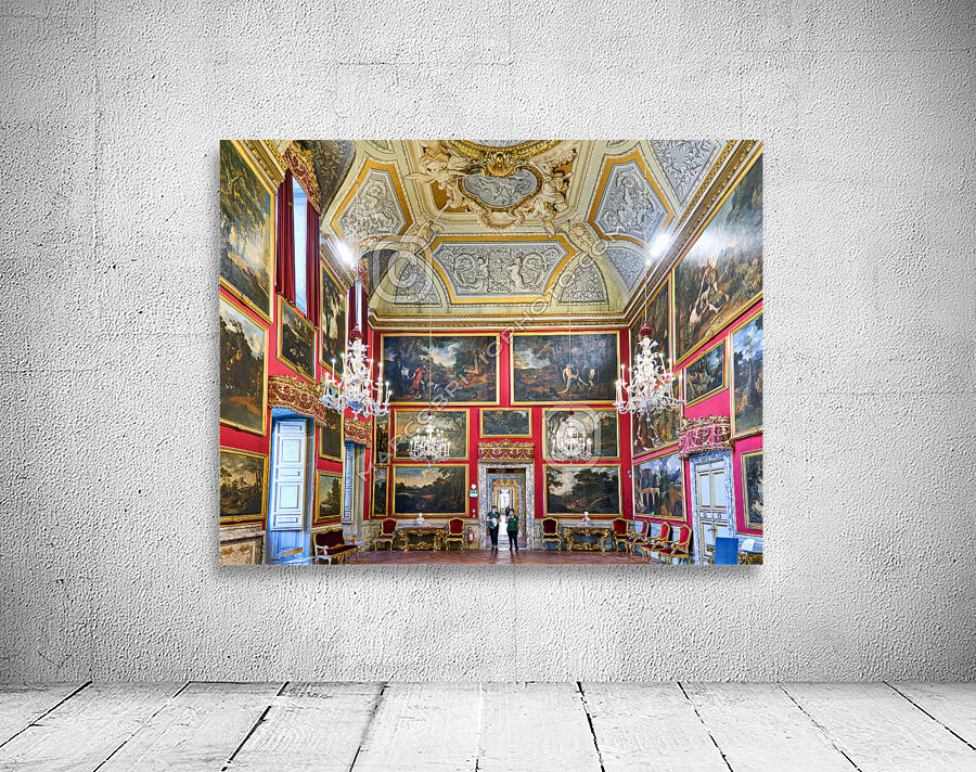 Rome Lazio Italy. The Doria Pamphilj Gallery is a large art collection housed in the Palazzo Doria Pamphilj. Salone del Pussino Wall Preview